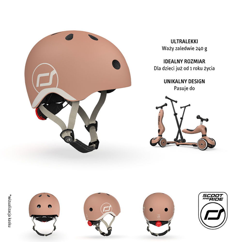 Kask XXS-S Mocha Scoot and Ride Kask XXS-S
