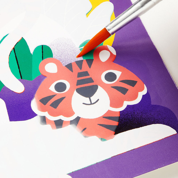 Kolorowanka wodna wielorazowa Las deszczowy dla dzieci, 2 lata+, Mudpuppy