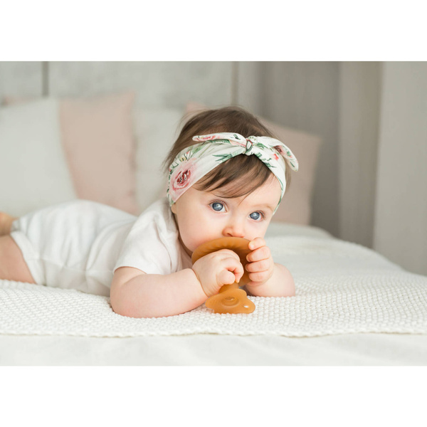 Silikonowy Gryzak logopedyczny Grzybek Brązowy, Giligums