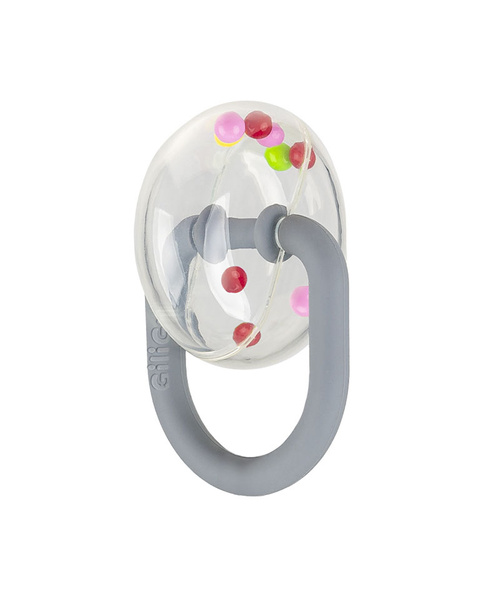 Grzechotka 2 szt. - Zestaw grzechoczący szary, dla dzieci, 3 m+, GiliGums