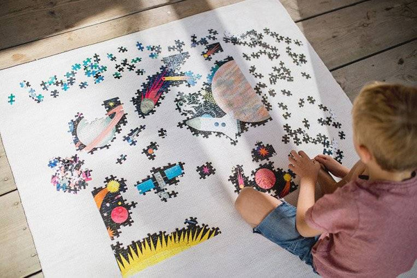 Puzzle rodzinne świecące w ciemności Kosmos 500 elementów 8+, Mudpuppy