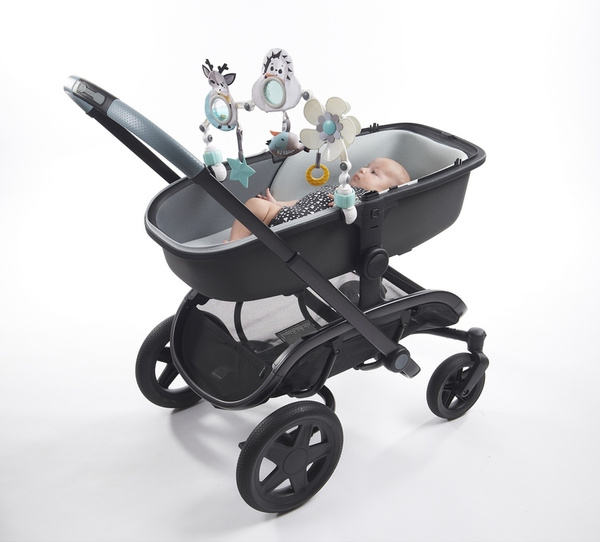 Zawieszka / łuk z zabawkami - Magiczna Kraina - czarno-biały, 0 m+, Tiny Love