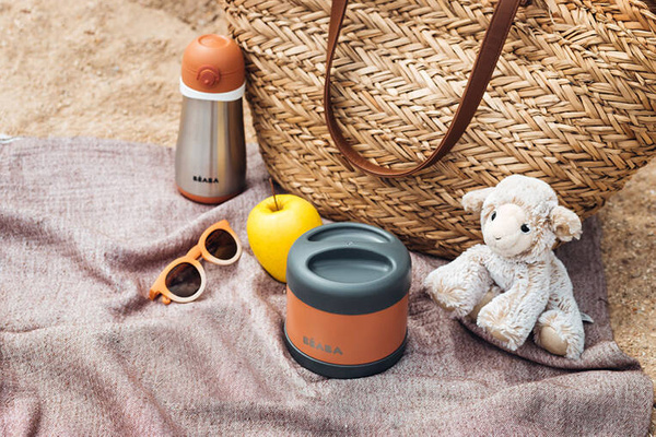 Termos - pojemnik obiadowy ze stali nierdzewnej duży terrcotta 500ml, Beaba