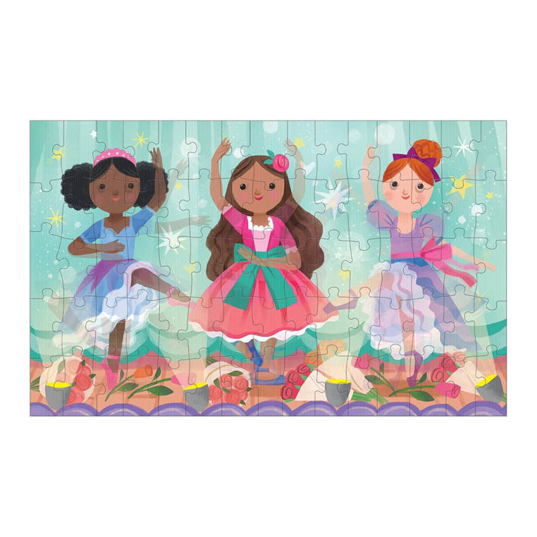 Puzzle soczewkowe Baletnice Mudpuppy efekt 3D