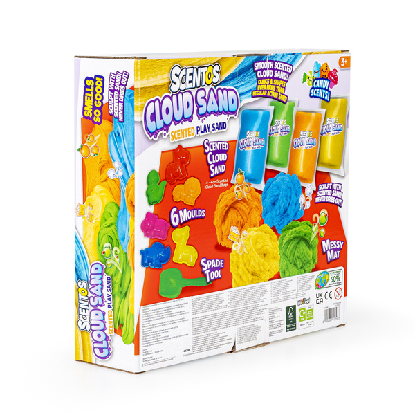 Pachnący Piasek Kinetyczny - Zestaw z foremkami, 3 lata+, Scentos