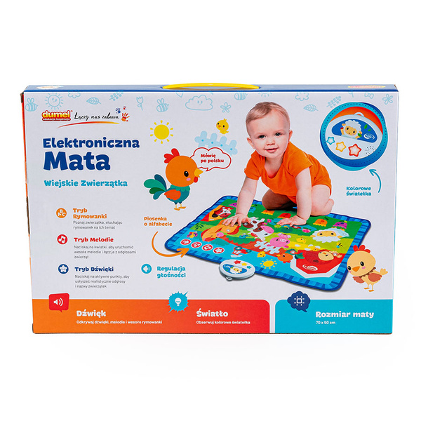 Elektroniczna mata świecąca Wiejskie Zwierzątka 8 m+, Dumel Discovery