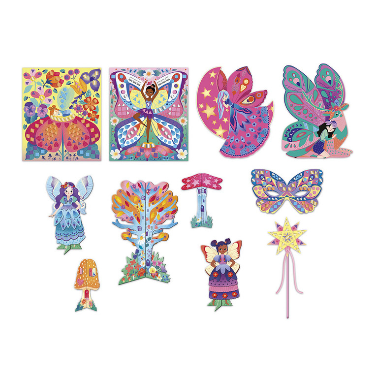 Zestaw artystyczny Janod pastelowe kolory Wróżki Magic Fairies