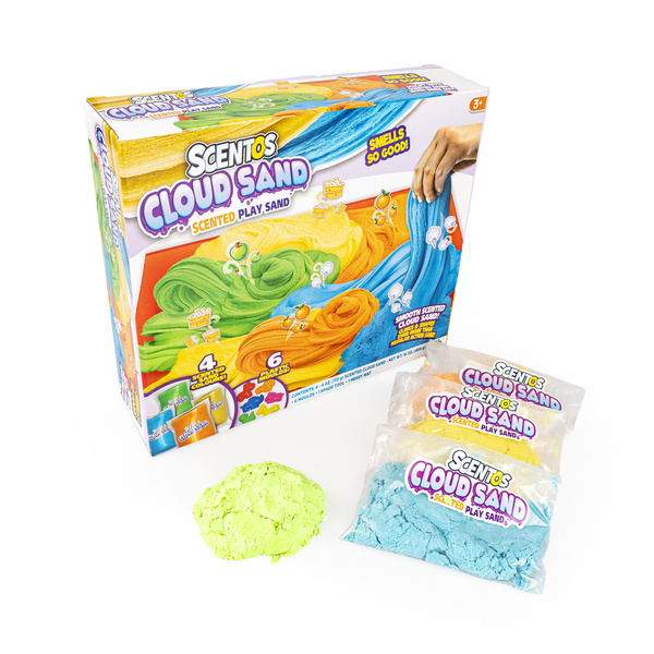Pachnący Piasek Kinetyczny - Zestaw z foremkami, 3 lata+, Scentos