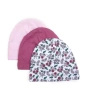 Sinsay Czapka dziewczęca z motywem kwiatowym i gładkie, 3-pak
