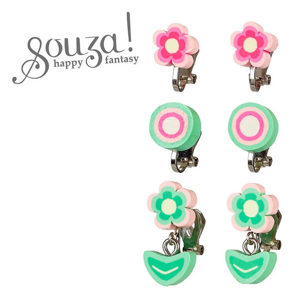 Klipsy do uszu dla dziewczynek Jolianne 3 pary 3 lata+, Souza!