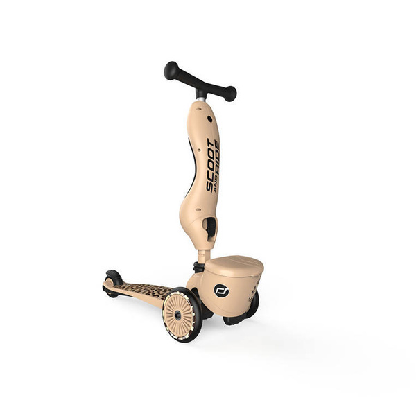 Scoot and Ride HK1 Lifestyle 2w1 jeździk i hulajnoga dla dzieci 1-5 lat, kolor: Leopard