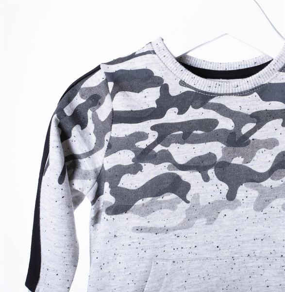 Kappahl Bluza chłopięca sportowa w moro