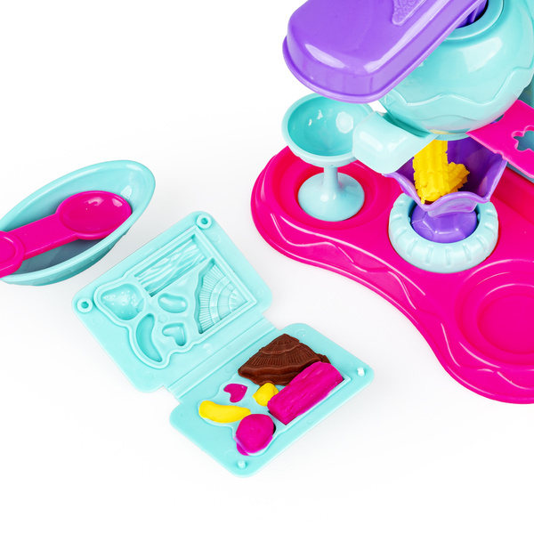 Zestaw Maszyna do lodów - ciastolina dla dzieci, 3 lata+, Scentos