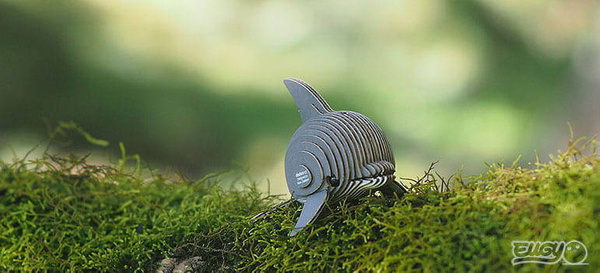 Układanka Puzzle 3D Delfin - zestaw kreatywny dla dzieci 6 lat+, Eugy