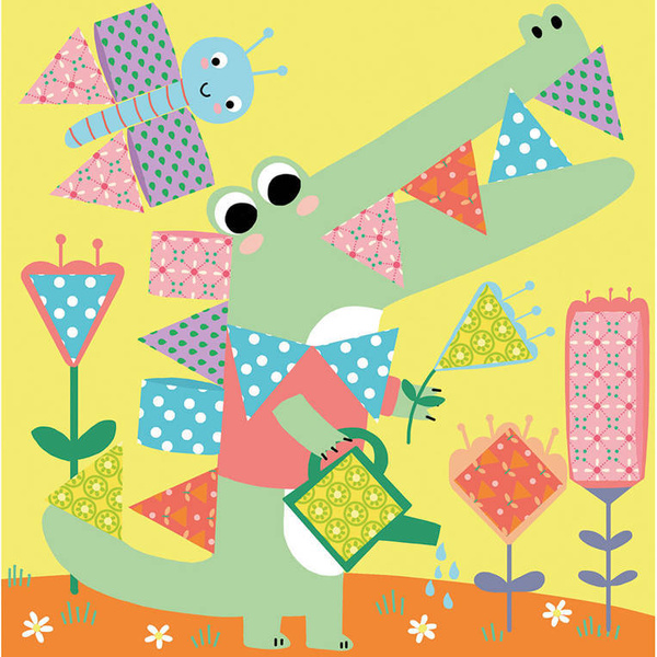 Zestaw kreatywny Wycinanki przyklejanki My arts & crafts 4+, Janod