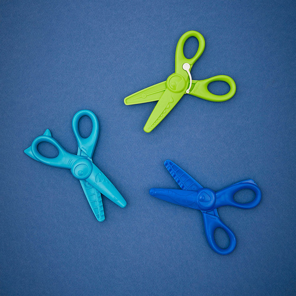 Zestaw kreatywny - Pierwsze nożyczki do wycinania wzorów 3szt., 3+, Janod