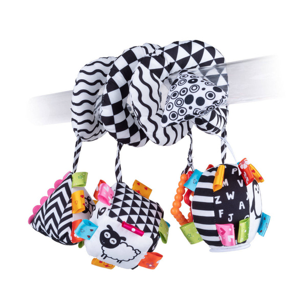 Kontrastowa spiralka do łóżeczka figury geometryczne Dumel, Balibazoo