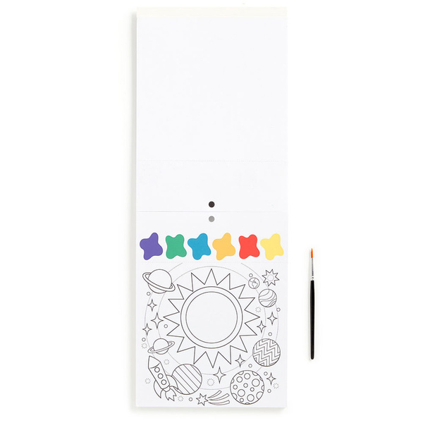 Książeczka do malowania kolorowanka akwarelowa Kosmos, 5 lat+, Mudpuppy