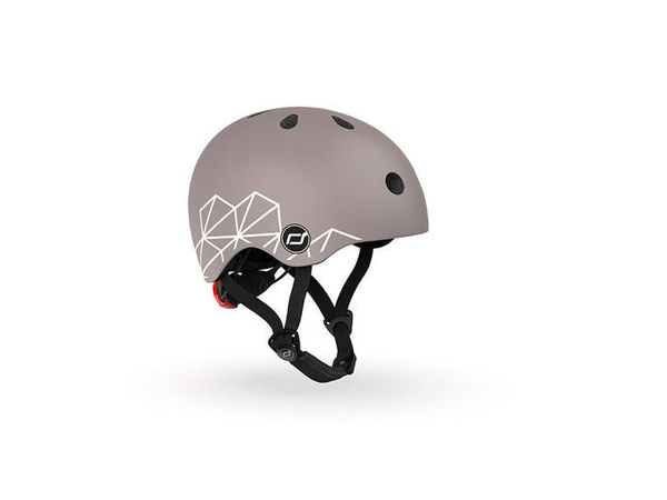 Scoot and Ride Kask dla dzieci 1-5 lat rozm. XXS-S, kolor: Brown Lines