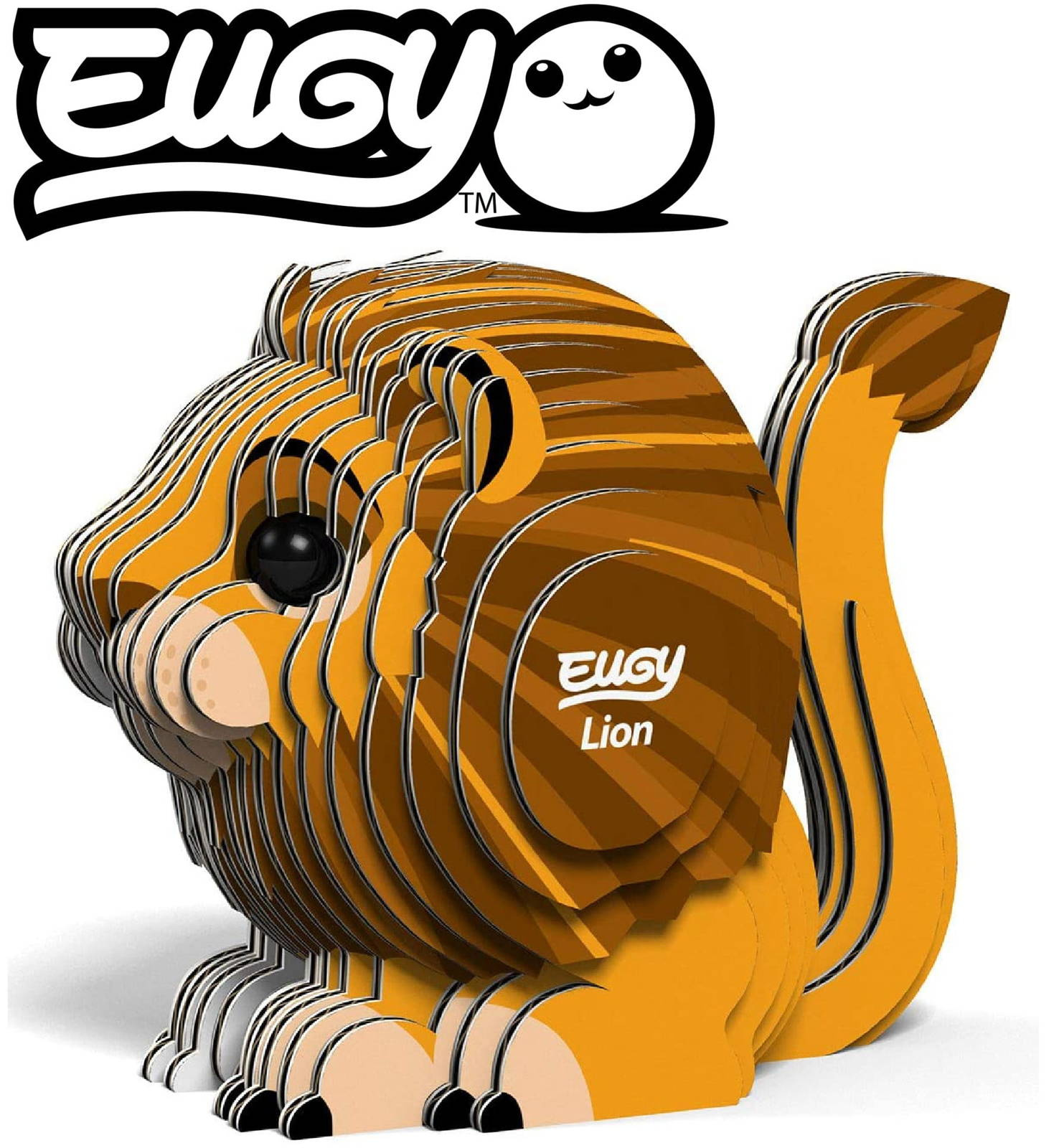 Ekologiczna układanka 3D Lew Eugy bezpieczna dla dzieci