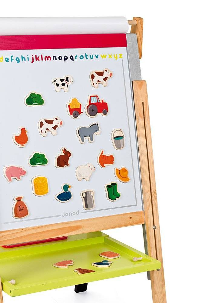 Magnesy drewniane Farma Janod - kolorowy zestaw