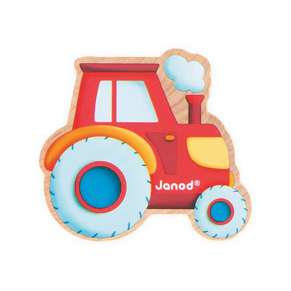 Nawlekanka z drewnianymi warzywami Farma dla dzieci 2 lata+, Janod