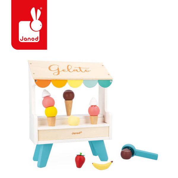 Drewniane stoisko z lodami dla dzieci 3+, Janod