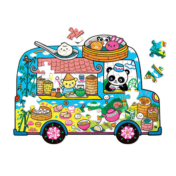 Mudpuppy Puzzle konturowe Food Truck 75 elementów 5+