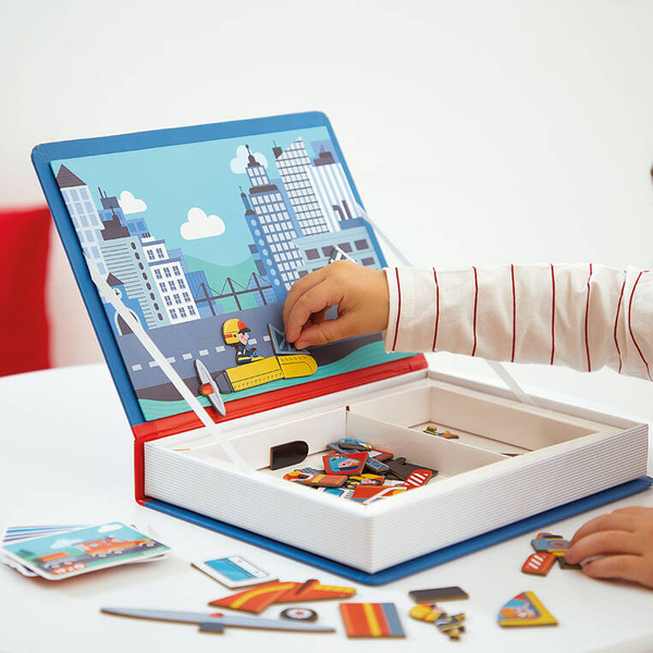 Magnetyczna układanka Straż pożarna Magnetibook 3-8 lat, Janod