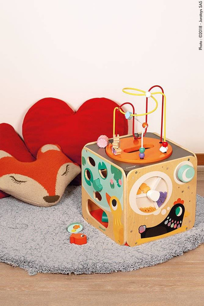 Wielofunkcyjna kostka edukacyjna z pętlą duża, Janod