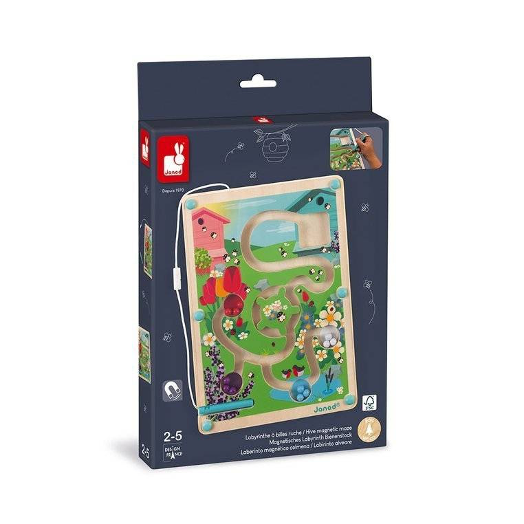 Magnetyczny labirynt Łąka Janod zabawka edukacyjna