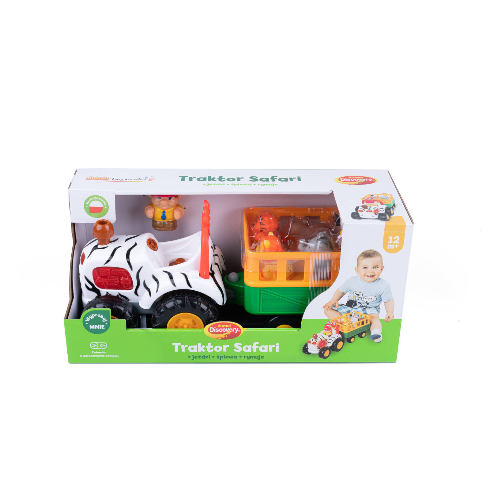Traktor Safari Dumel Discovery zabawka edukacyjna dźwięki