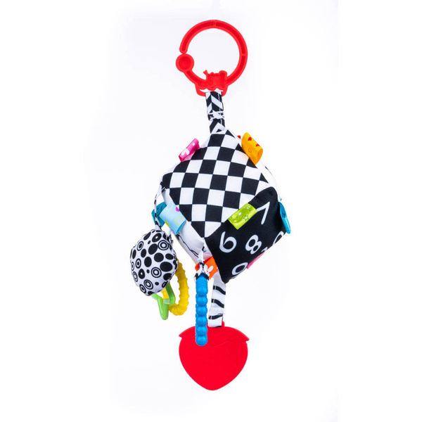 Zawieszka do wózka łóżeczka Kostka Sensory, Balibazoo