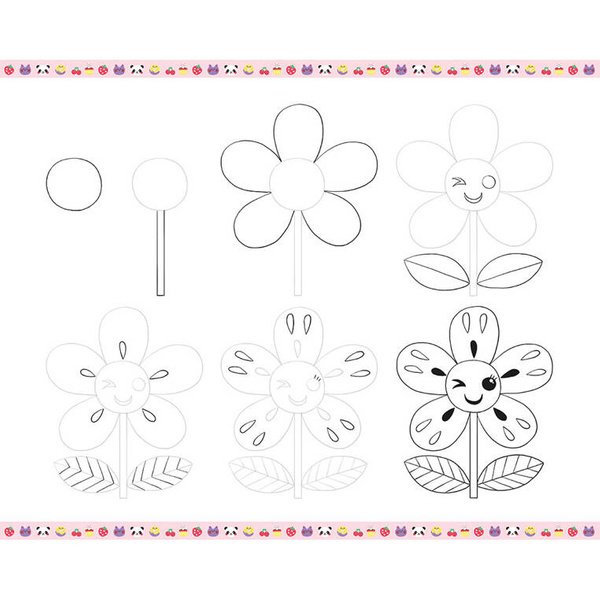 Zestaw kreatywny Rysowanie krok po kroku Modele kawaii dla dzieci 6+, Janod