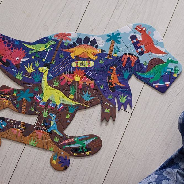 Puzzle konturowe Jurajski Skatepark 75 elementów 5+, Mudpuppy