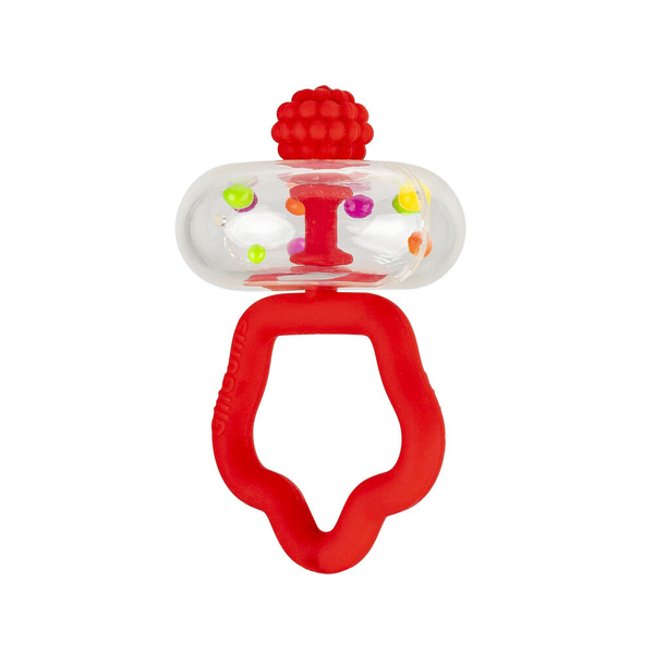 Grzechotka 2 szt. - Zestaw grzechoczący czerwony dla dzieci, 3 m+, GiliGums