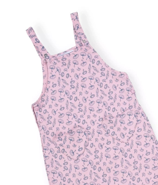 Sinsay Ogrodniczki dziewczęce, różowe w drobne kwiatki