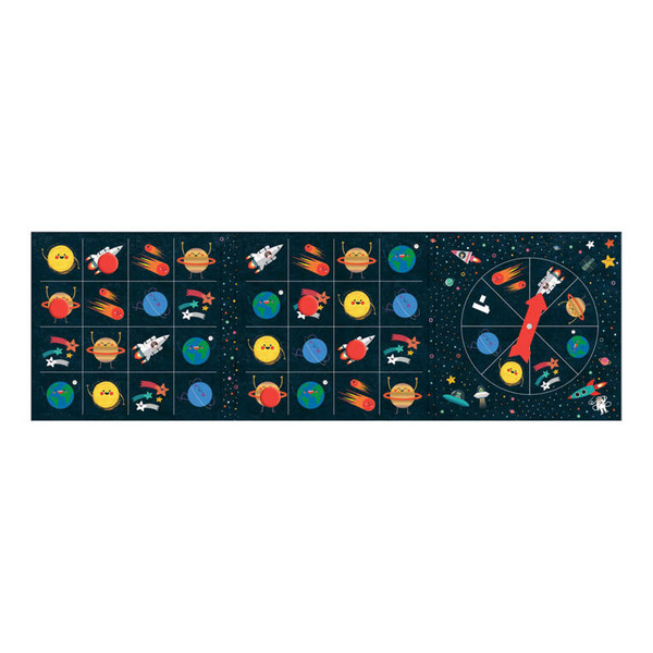 Podróżna magnetyczna gra planszowa bingo W kosmosie 4+, Mudpuppy