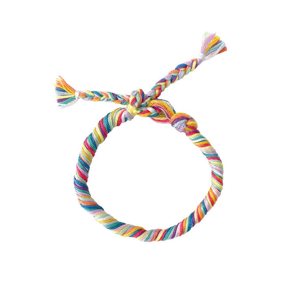 Zestaw kreatywny do tworzenia biżuterii Tęczowe bransoletki 30 szt. 8+, Janod