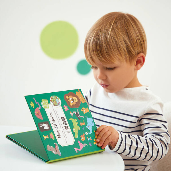 Układanka Magnetyczna Afrykańskie zwierzęta Magneti'stories 3+, Janod