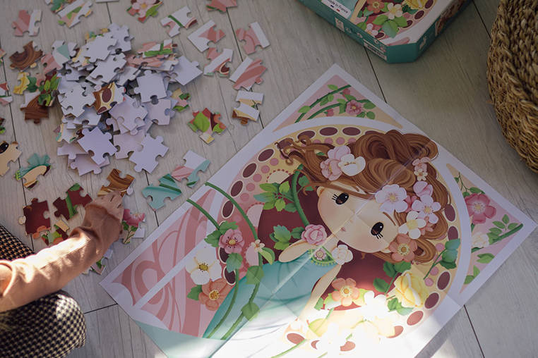 Puzzle edukacyjne Janod 100 elementów Mucha