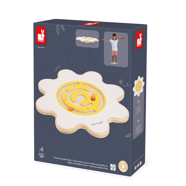 Deska do balansowania z labiryntem Kwiat Sweet Cocoon 5+, Janod