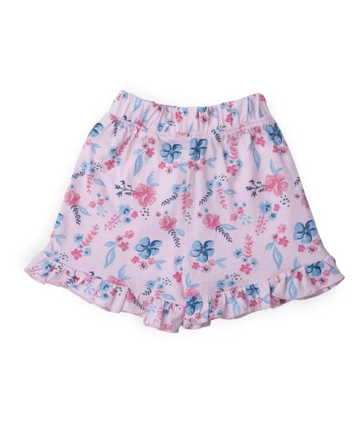 Sinsay Komplet dziewczęcy w kwiaty, 2-częściowy: szorty i koszulka