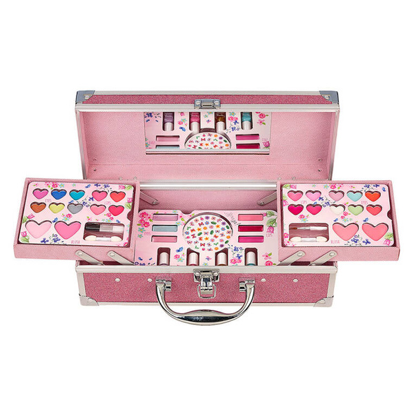 Zestaw do makijażu - rozkładana walizka z kosmetykami, 37 el., 4 lata+, Souza!