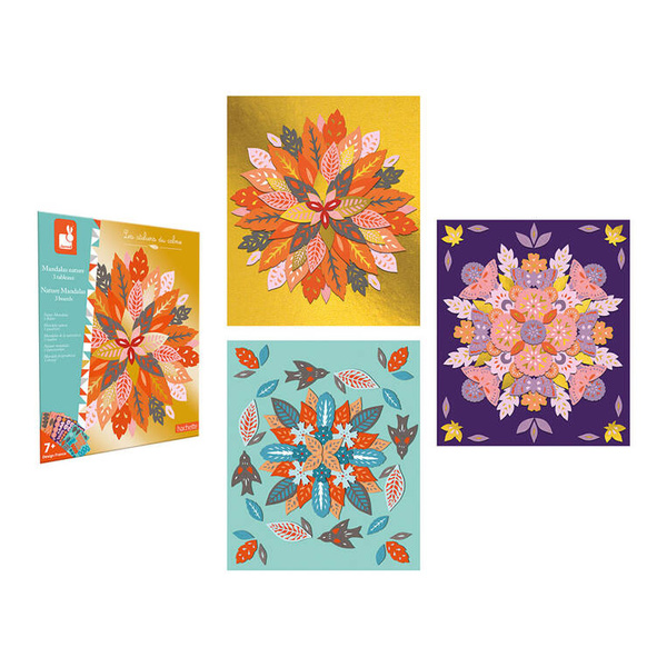 Zestaw kreatywny Mandale Natura - zabawka artystyczna dla dzieci 7+, Janod