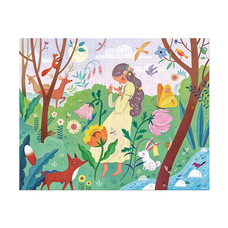 Puzzle Matka Natura 200 elementów Janod – kolorowe puzzle dla dzieci