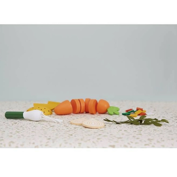 Zestaw do gotowania zupy z drewnianym blenderem i akcesoriami 3+, Janod