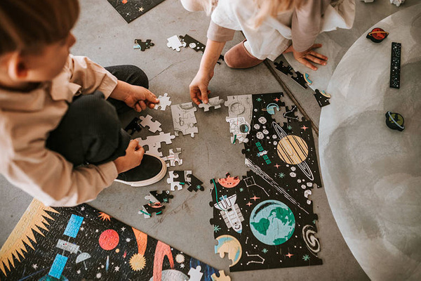 Puzzle świecące w ciemności Kosmos 100 elementów 5+, Mudpuppy