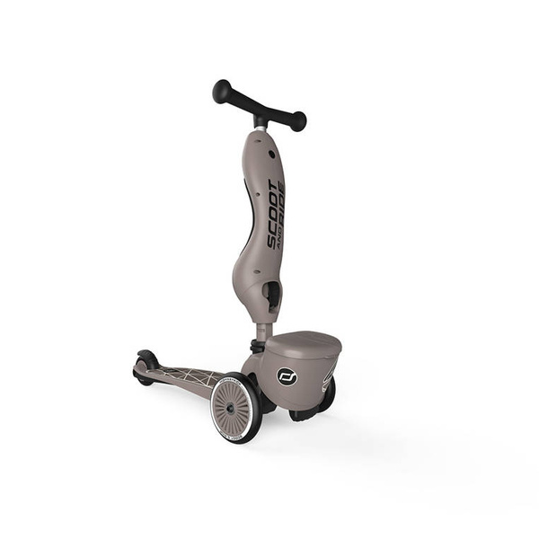 Scoot and Ride HK1 Lifestyle 2w1 jeździk i hulajnoga dla dzieci 1-5 lat, kolor: Brown Lines