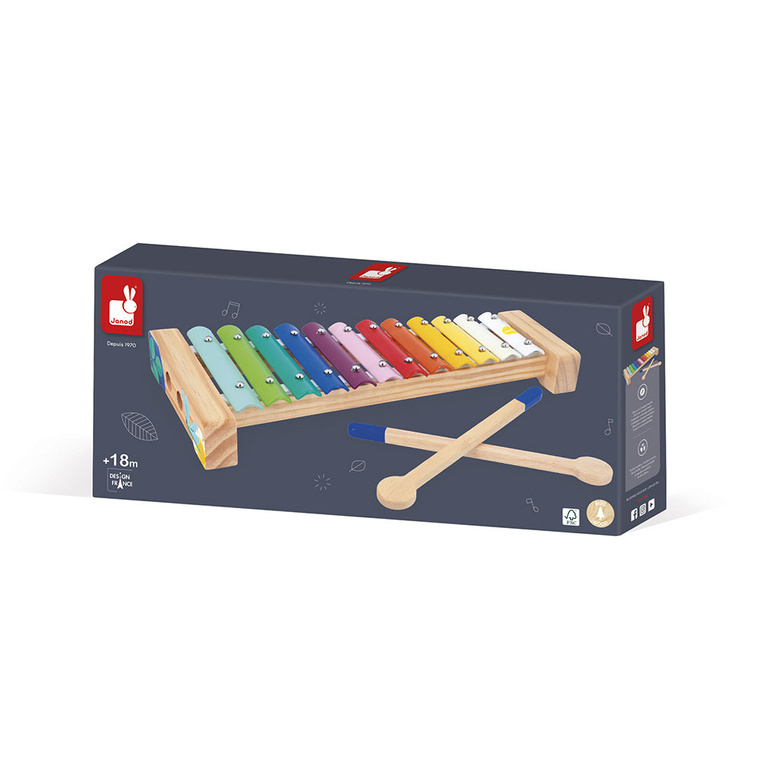 Janod Gioia ksylofon drewniany edukacyjny instrument muzyczny dla malucha